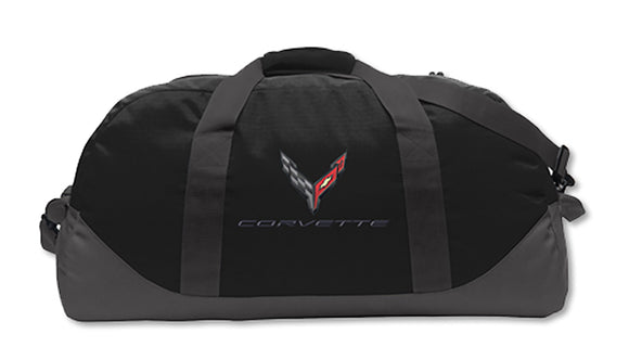 2020-2021 Chevrolet Corvette Duffel Bag - Black C8 Eddie Bauer