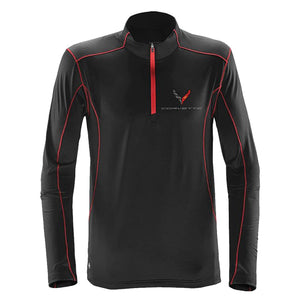 2020-2021 Chevrolet Corvette Mens Fleece - Next Gen. Quarter Zip W/C8 Logo & Script Front/Stingray Logo Back