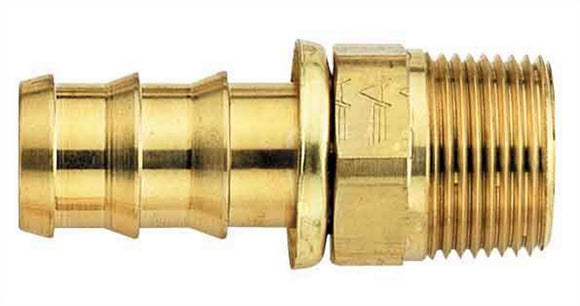 #8 Socketless Hose To 1/2 Male Pipe Fitting