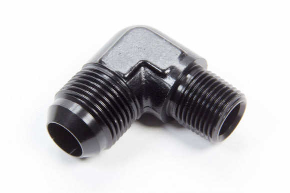 90 Deg #12 to 1/2in Alum Adapter Black