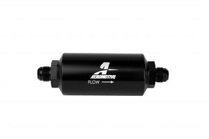 8an Inline Fuel Filter 10 Micron 2in OD Black