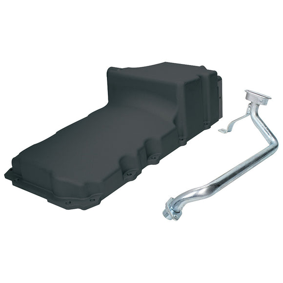 LS Oil Pan Cast Alum Black