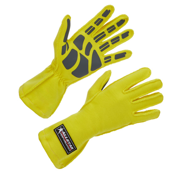 Driving Gloves Non-SFI Outseam S/L LG Yellow