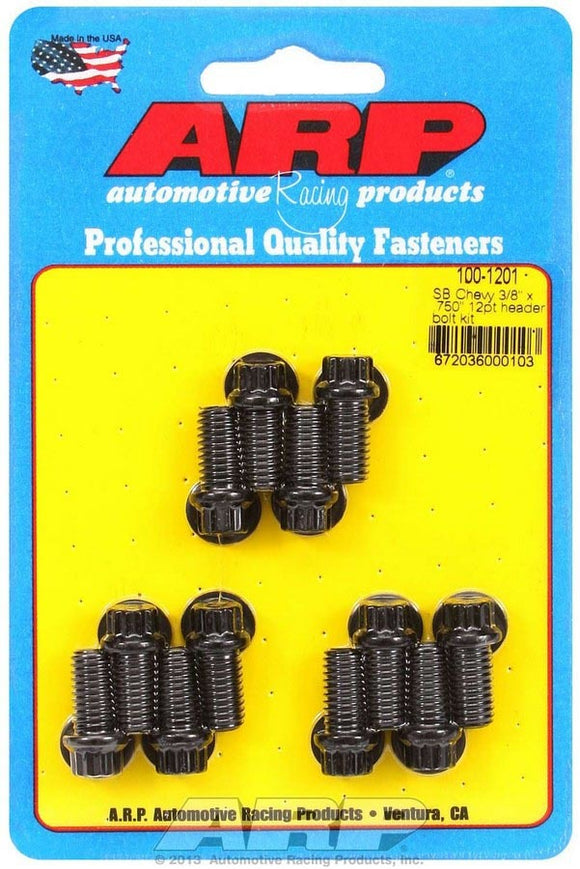 Header Bolt Kit - 12pt. 3/8 x .750 UHL (12)