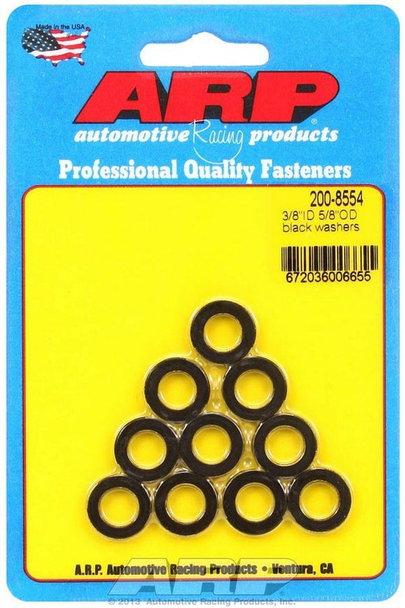 Black Washers - 3/8 ID x 5/8 OD (10)