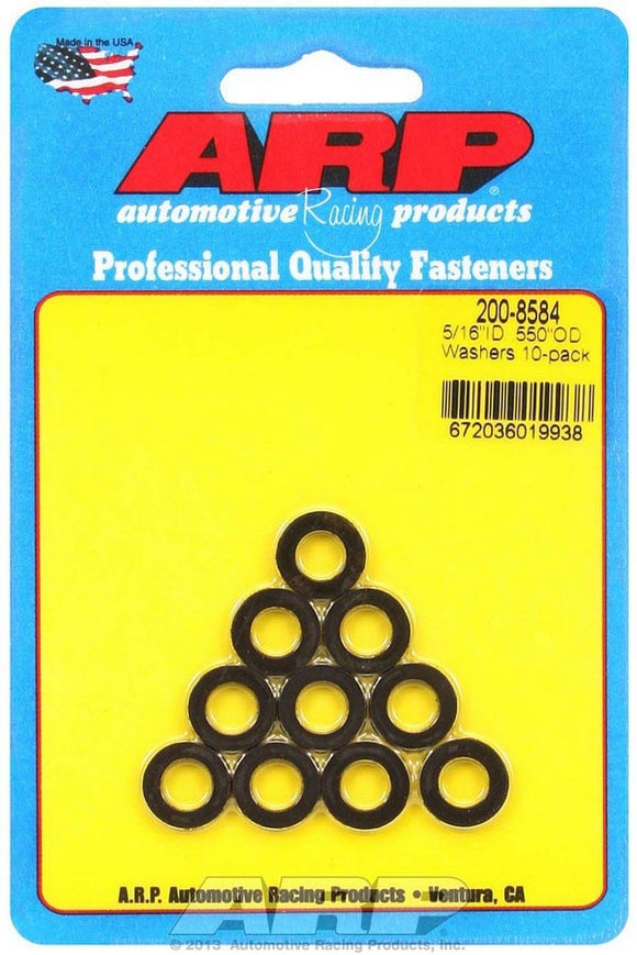 Black Washers - 5/16 ID x .550 OD (10)