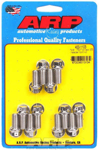 S/S Header Bolt Kit - 3/8 x .750 UHL (12)