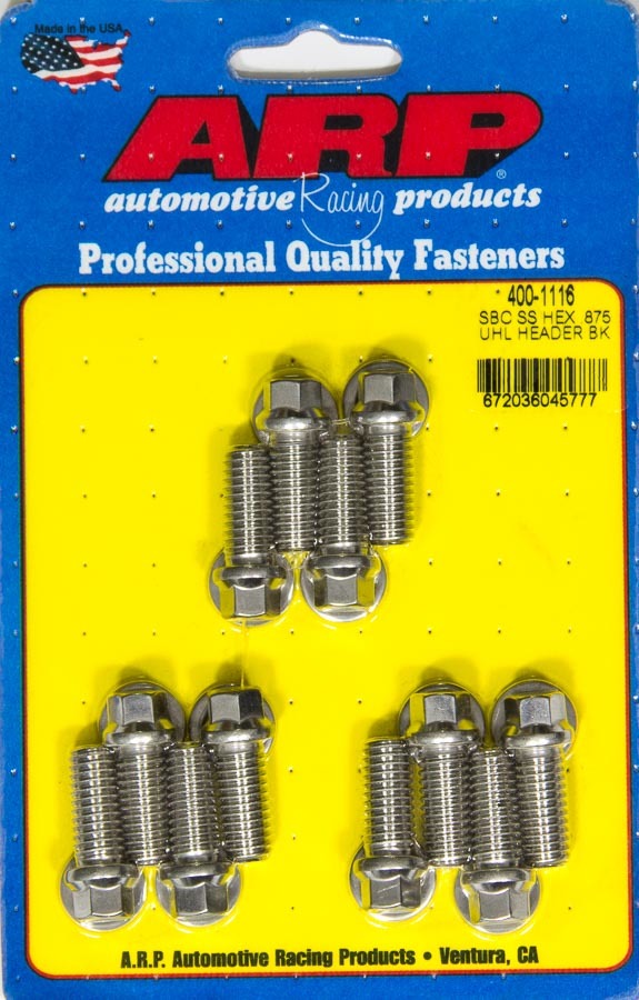 Header Bolt Kit - 6pt. 3/8 x .875 UHL (12)