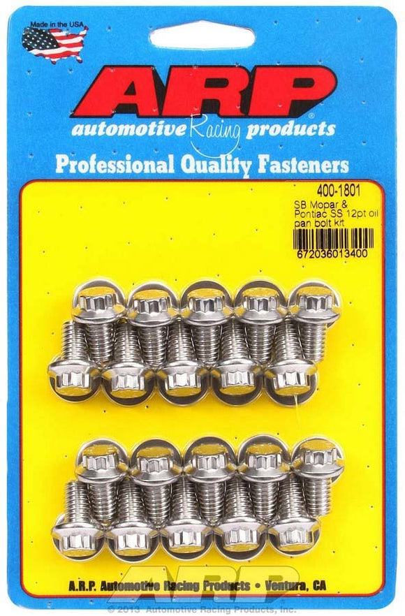 S/S Oil Pan Bolt Kit