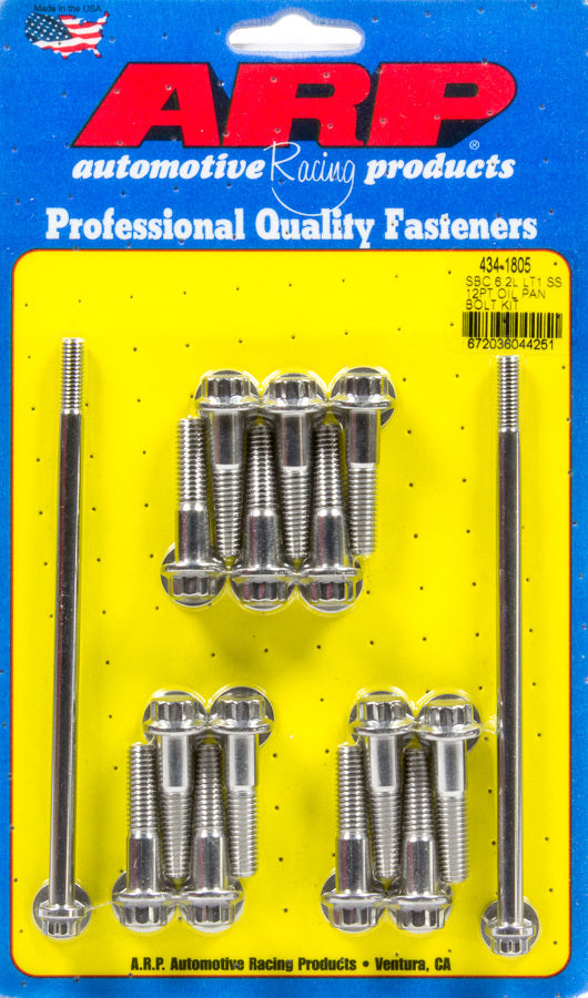 Oil Pan Bolt Kit - GM LT1 6.2L 12pt S/S