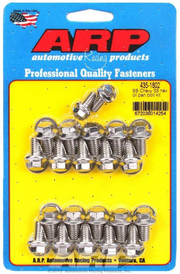 BBC S/S Oil Pan Bolt Kit 6pt.