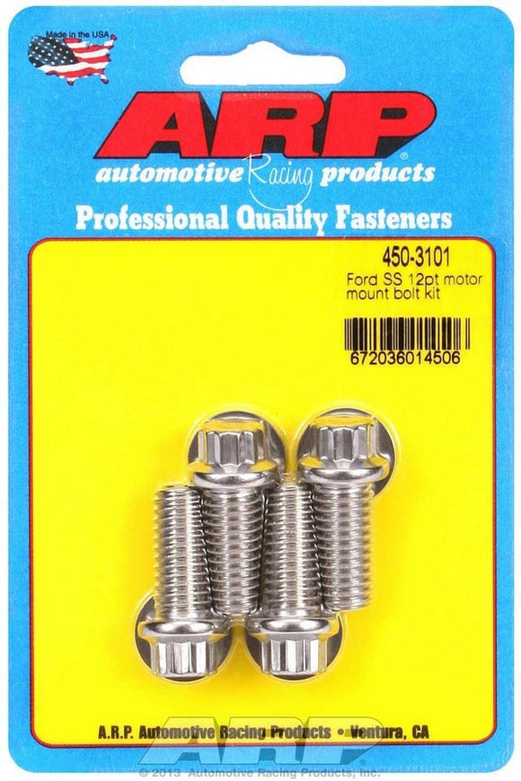 SBF S/S Motor Mount Bolt Kit - 12pt.