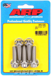 S/S Bolt Kit - 12pt. (5) 3/8-16 x 1.250