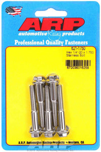 S/S Bolt Kit - 6pt. (5) 1/4-20 x 1.750