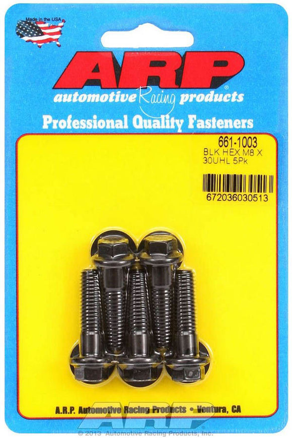 8mm x 1.25 x 30mm 6pt Bolt Kit - 5pk