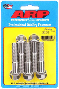 7/16-20 x 2.000 6pt SS Bolt Kit 5pk