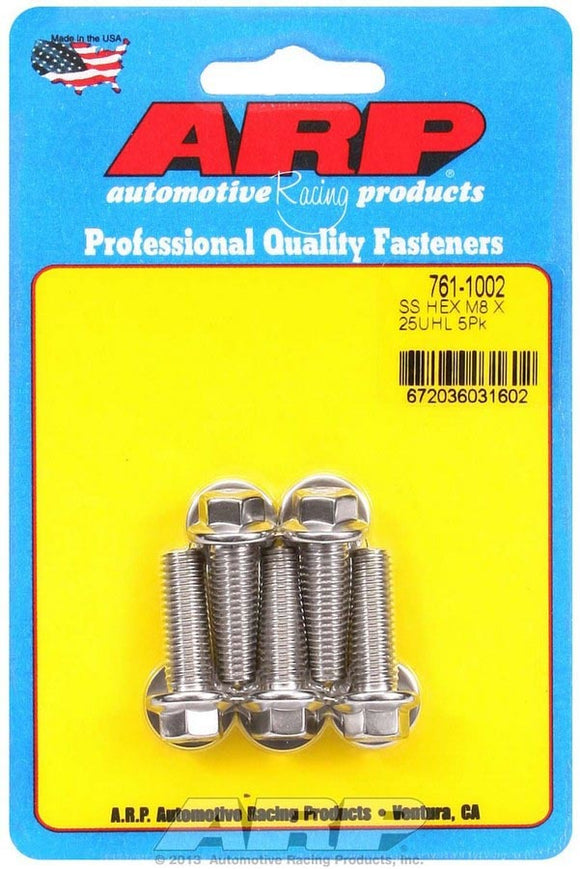 S/S Bolt Kit - 6pt. (5) 8mm x 1.25 x 25