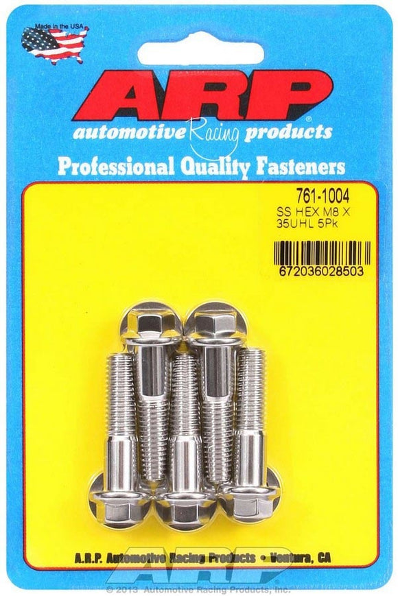 S/S Bolt Kit - 6pt. (5) 8mm x 1.25 x 35mm