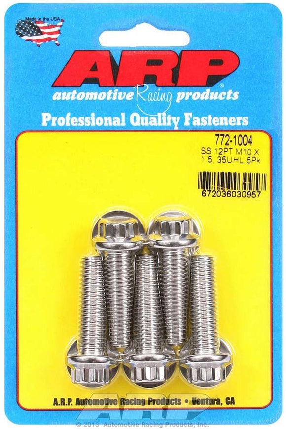 S/S Bolt Kit - 12pt. (5) 10mm x 1.5 x 35mm