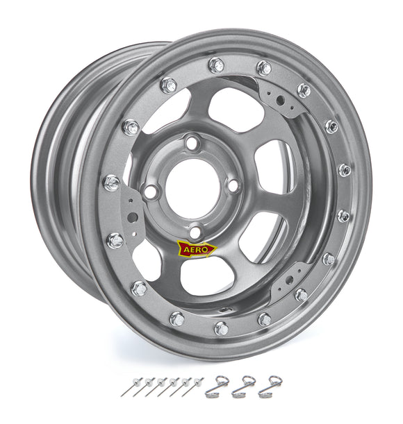 13x8 2in. 4.50 Silver Beadlock Wheel