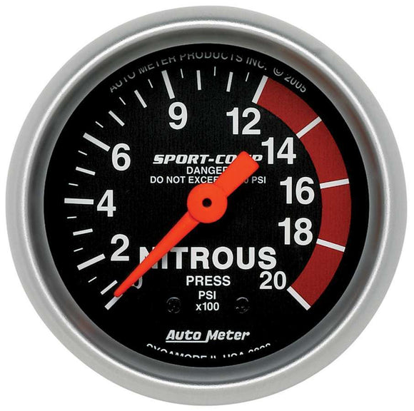 2-1/16in Sport Comp NOS Pressure Gauge