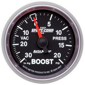 2-1/16in S/C II Boost Gauge 30inhg/20psi