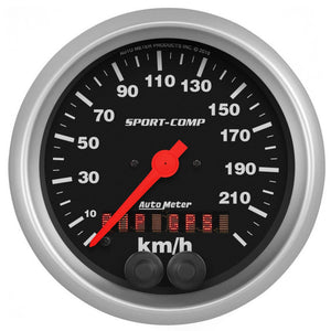 Speedometer 3-3/8in 225KM/H Sport-Comp