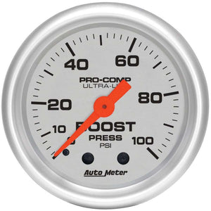 2-1/16in U/L Boost Gauge 0-100psi