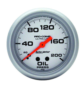 2-5/8in Mech Oil Pressure 0-200 Psi