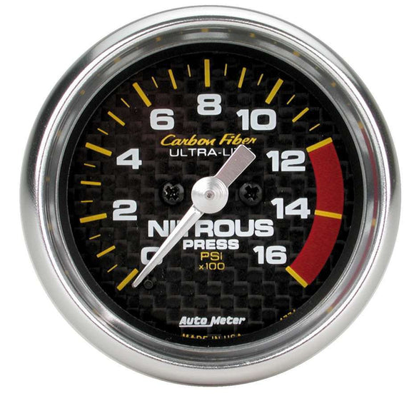 2-1/16in C/F Nitrous Press. Gauge 0-1600psi