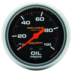 0-100 Oil Pressure Gauge