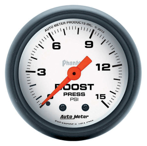 2-1/16 Phantom Boost Gauge 0-15psi