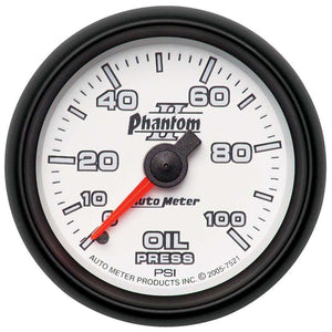 2-1/16in P/S II Oil Pressure Gauge 0-100psi