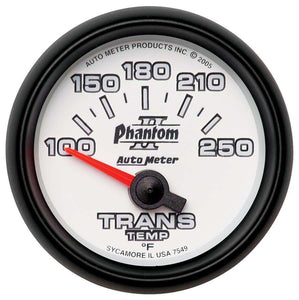 2-1/16in P/S II Trans. Temp. Gauge 100-250