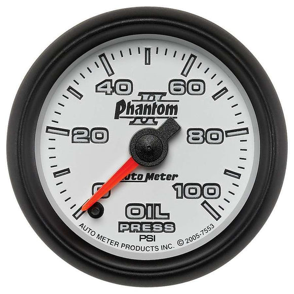 2-1/16in P/S II Oil Pressure Gauge 0-100psi