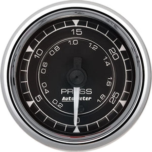 2/16 Chrono Chrome Gauge Pressure 30PSI