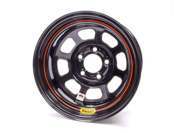 15x8 IMCA Wheel D-Hole Black 5x5