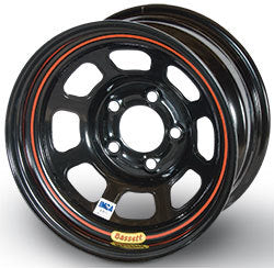 Wheel 13X7 4X4.5 4in BS Black D-Hole