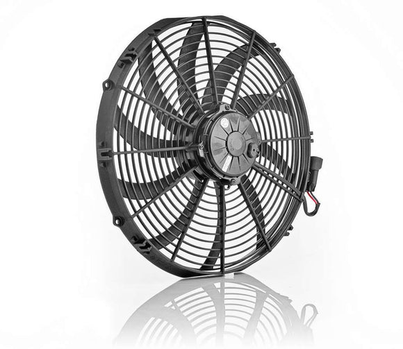 16in Euro Black Electric Fan Super Duty Puller