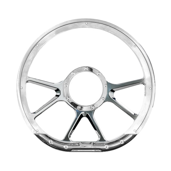 Steering Wheel 14in D-Sh ape Prism Polished