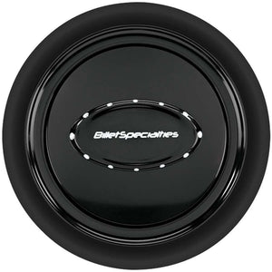 Horn Button Smooth Black Anodized