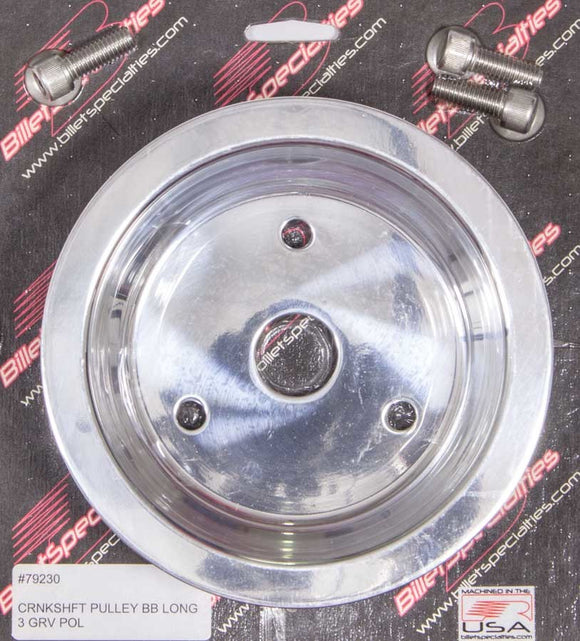 BBC 3 GRV Crank Pulley LWP Polished