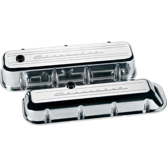 BBC Valve Covers Chevy Logo Short