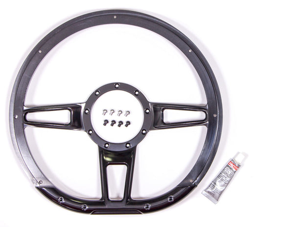 Steering Wheel Formula D-Shaped 14in Black