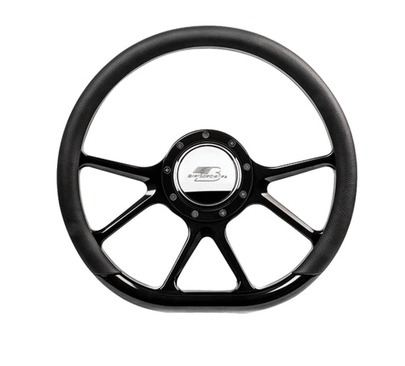 Steering Wheel 14in D-Sh ape Prism Black