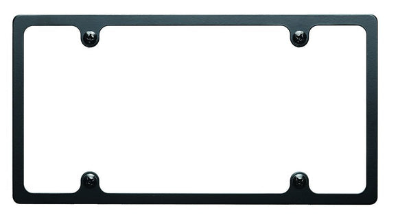 License Plate Frame Slim Line Black