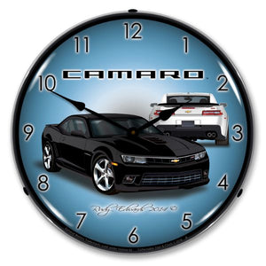 2014-2014 Chevrolet Camaro LED Clock. SS Black