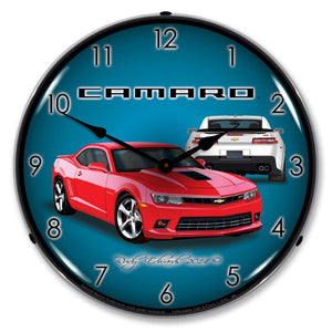 2014-2014 Chevrolet Camaro LED Clock. SS Red Hot