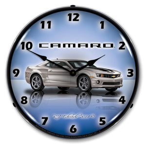 2010-2015 Chevrolet Camaro LED Clock. G5 Silver Ice