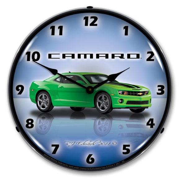 2010-2015 Chevrolet Camaro LED Clock. G5 Synergy Green